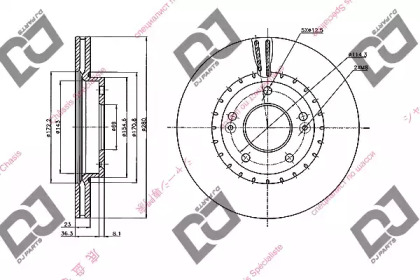 Тормозной диск DJ PARTS BD2064